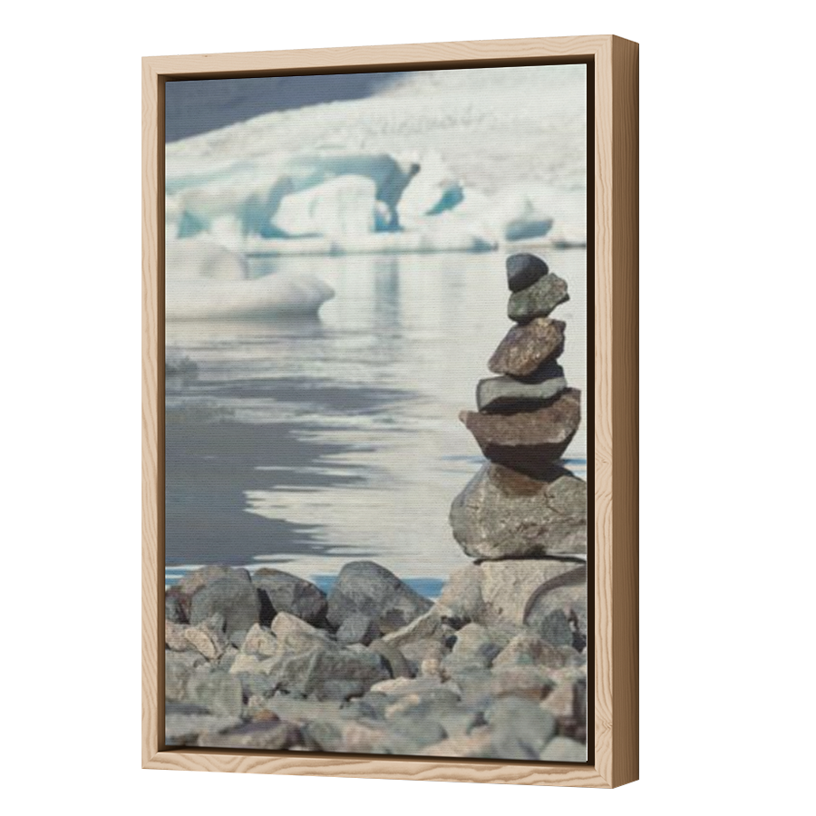Thumbnail for Canvas - Wood Grain Floating Frame