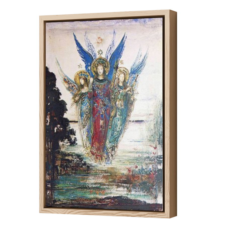 Thumbnail for Canvas - Wood Grain Floating Frame