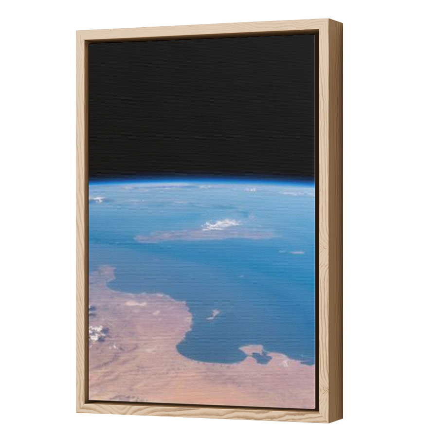 Thumbnail for Canvas - Wood Grain Floating Frame