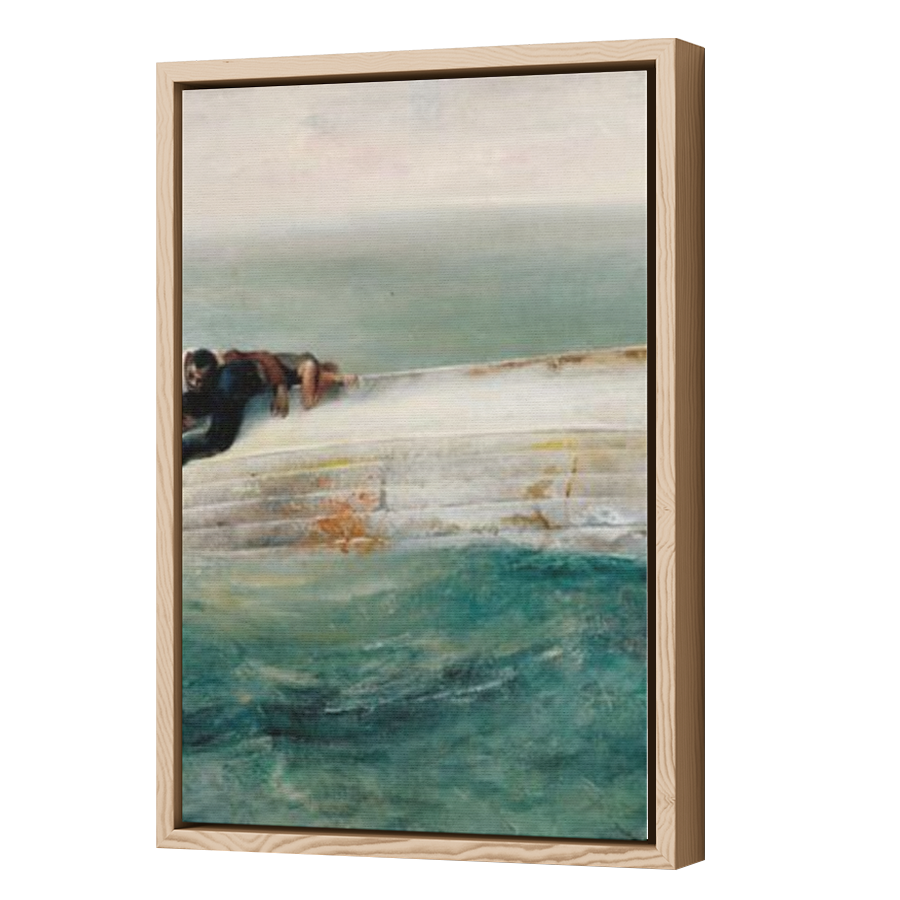 Thumbnail for Canvas - Wood Grain Floating Frame