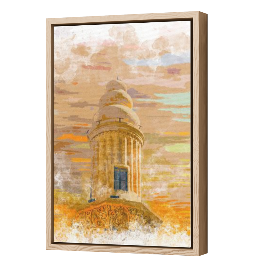 Thumbnail for Canvas - Wood Grain Floating Frame