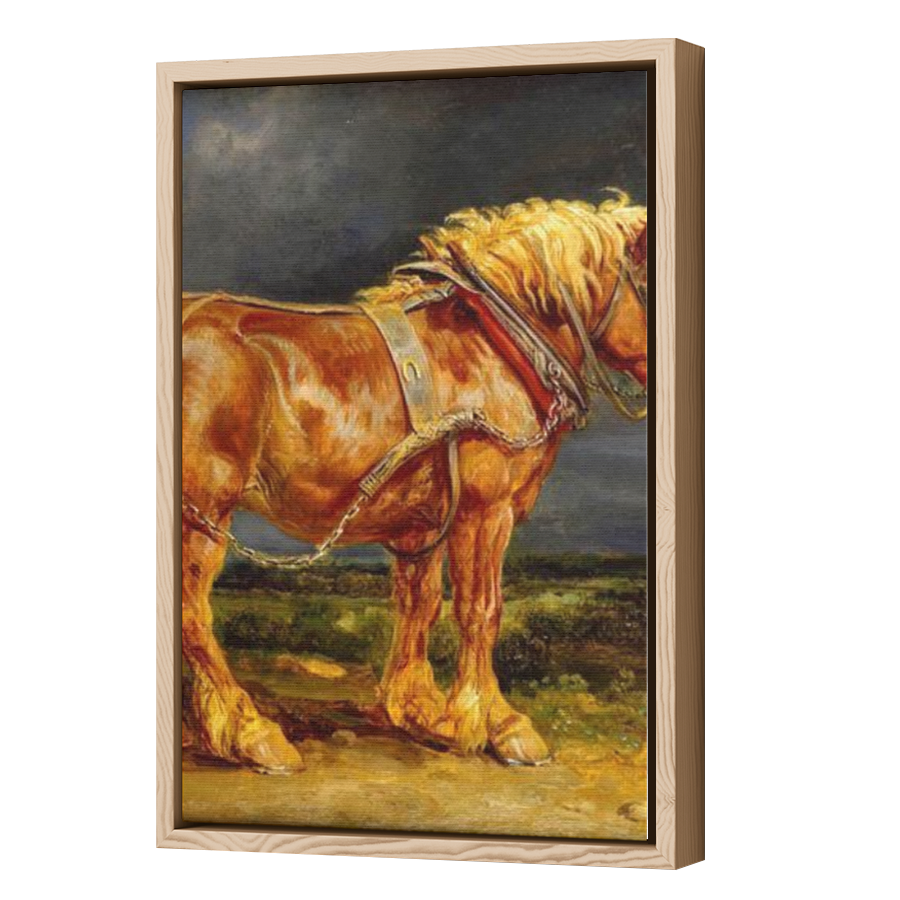 Thumbnail for Canvas - Wood Grain Floating Frame