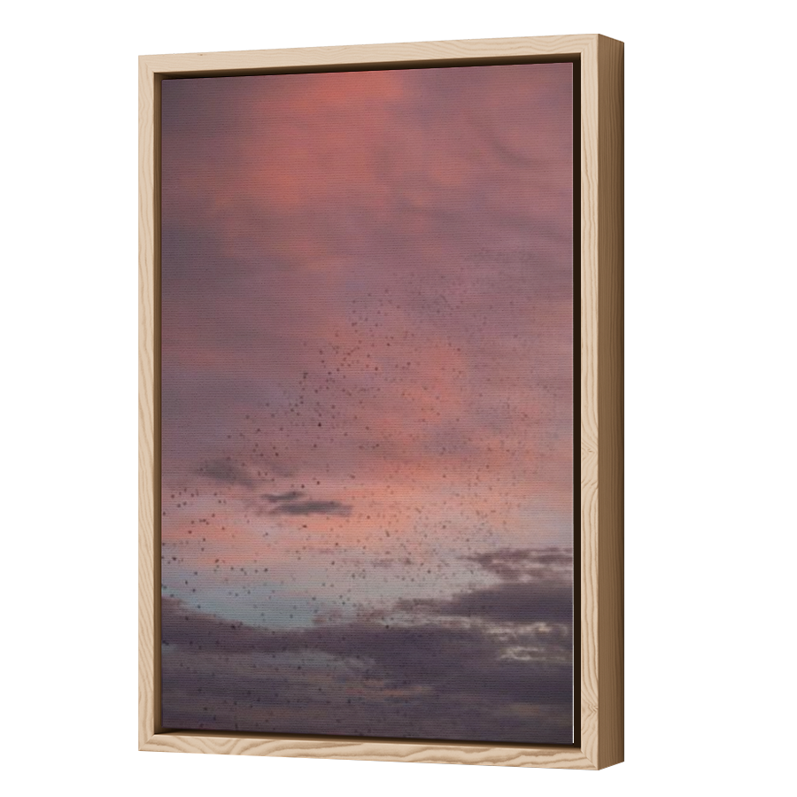 Thumbnail for Canvas - Wood Grain Floating Frame