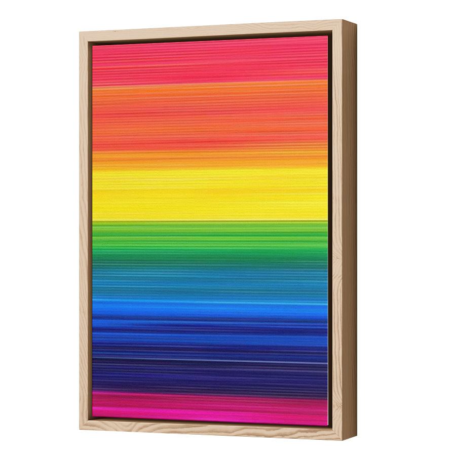 Thumbnail for Canvas - Wood Grain Floating Frame