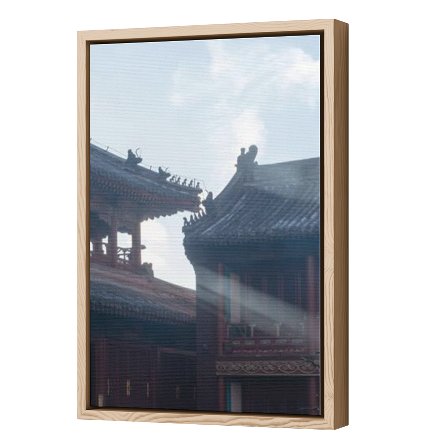 Thumbnail for Canvas - Wood Grain Floating Frame