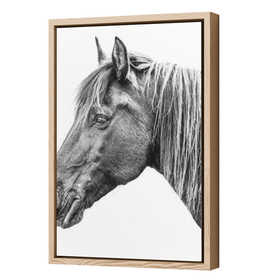 Thumbnail for Canvas - Wood Grain Floating Frame