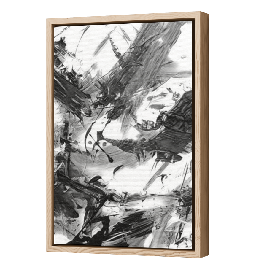 Thumbnail for Canvas - Wood Grain Floating Frame