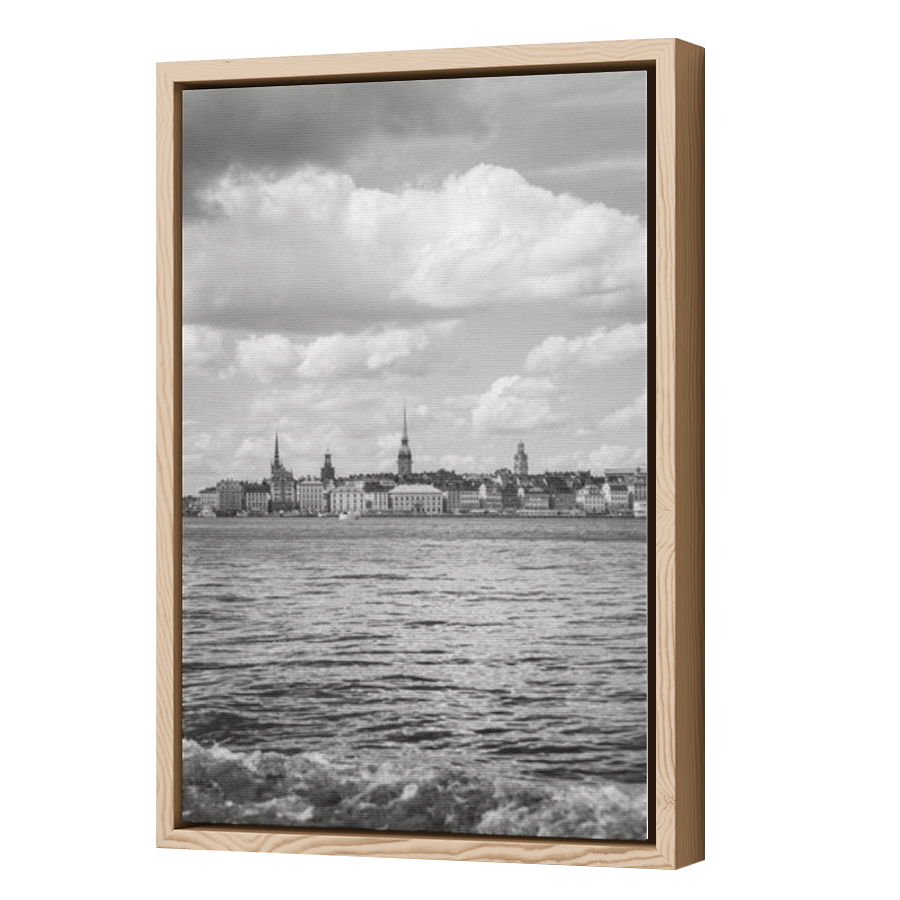 Thumbnail for Canvas - Wood Grain Floating Frame