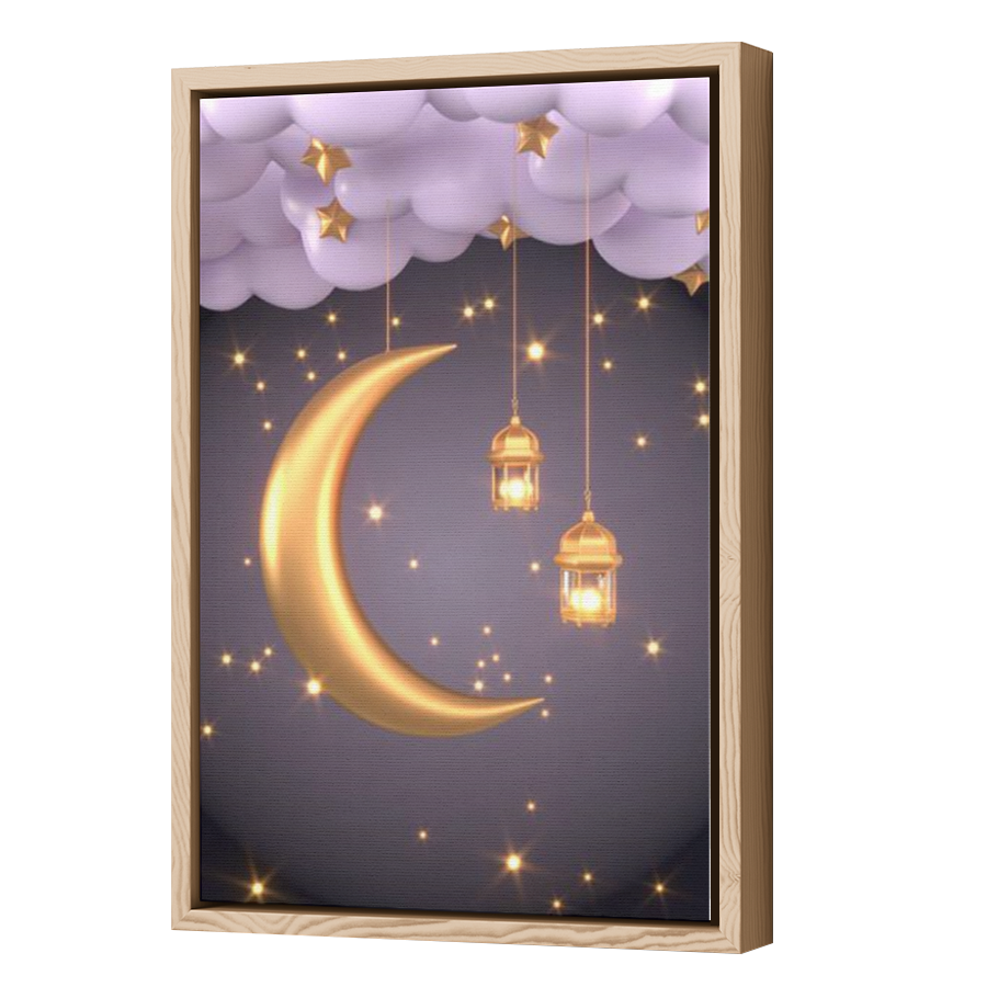 Thumbnail for Canvas - Wood Grain Floating Frame