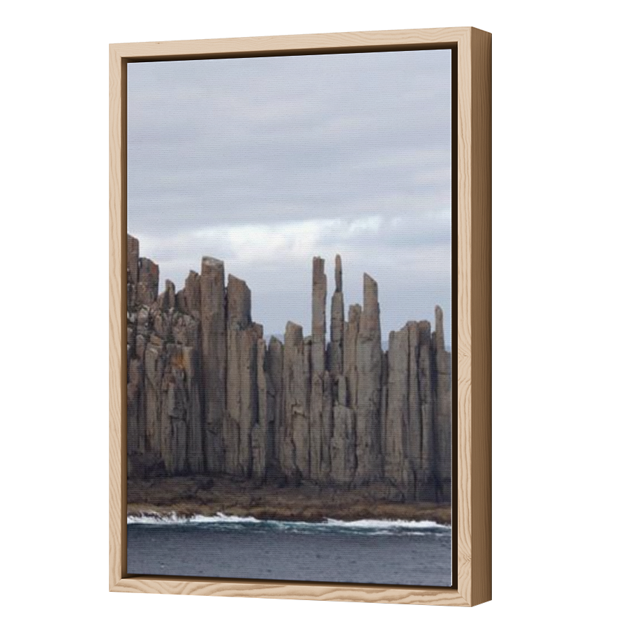 Thumbnail for Canvas - Wood Grain Floating Frame