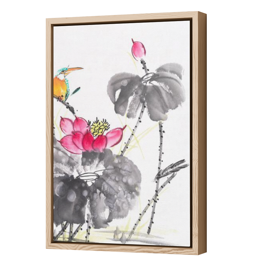 Thumbnail for Canvas - Wood Grain Floating Frame