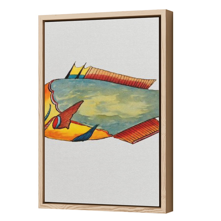 Thumbnail for Canvas - Wood Grain Floating Frame