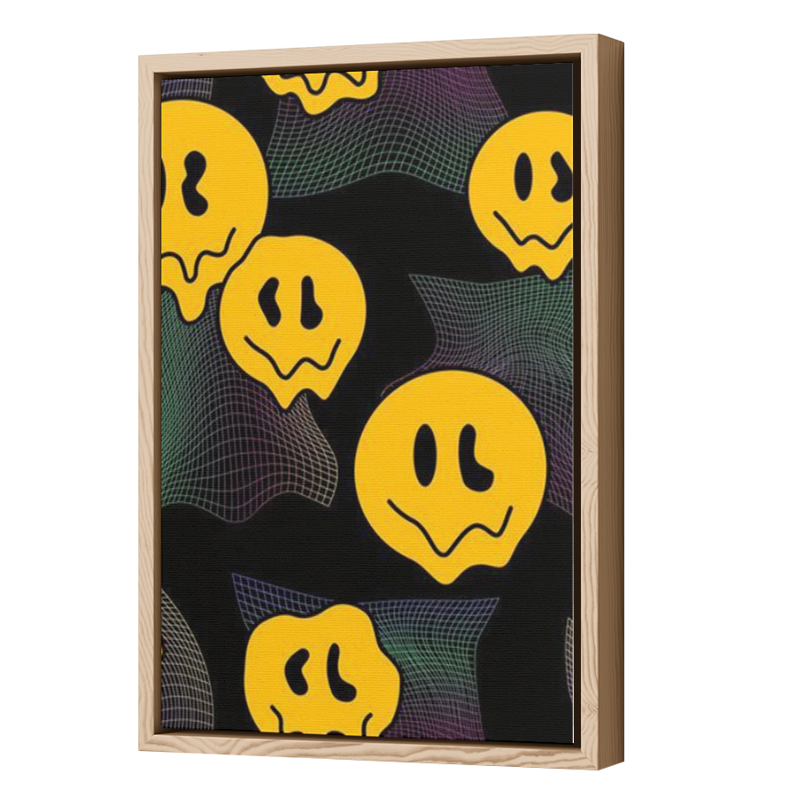 Thumbnail for Canvas - Wood Grain Floating Frame