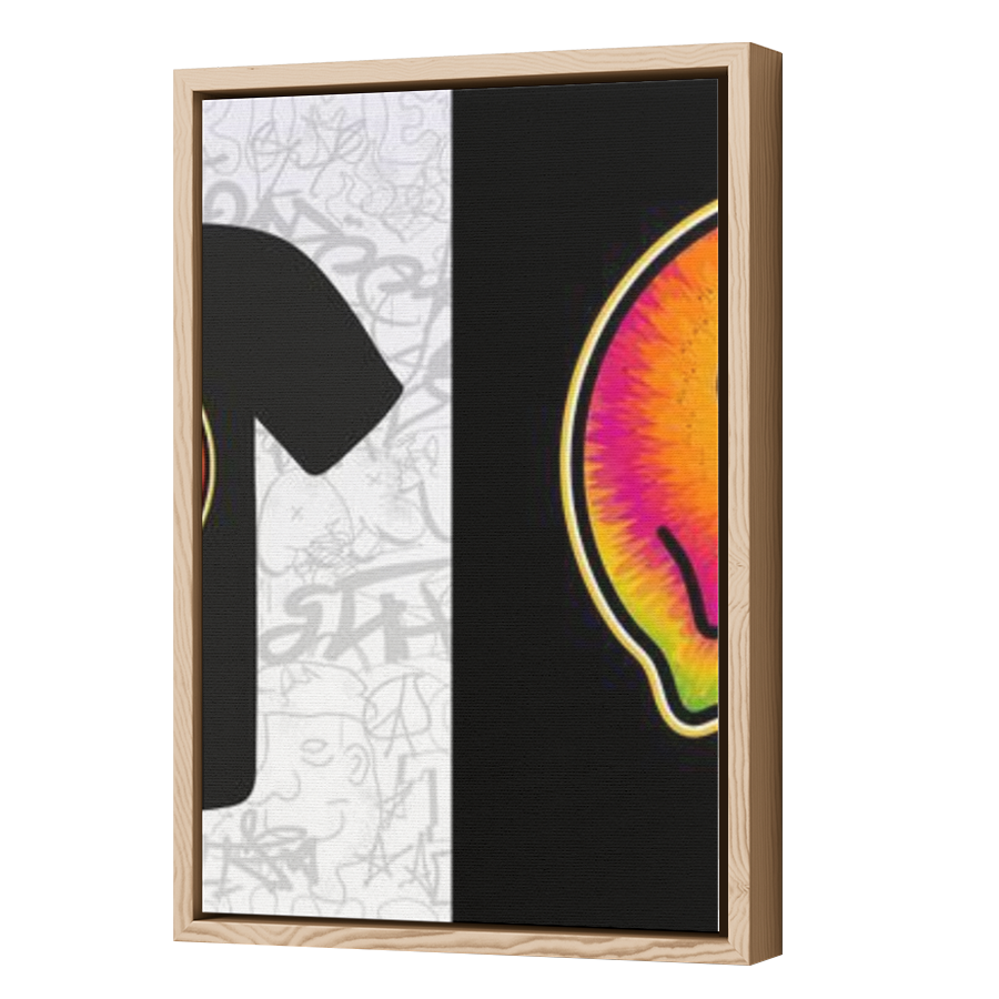 Thumbnail for Canvas - Wood Grain Floating Frame