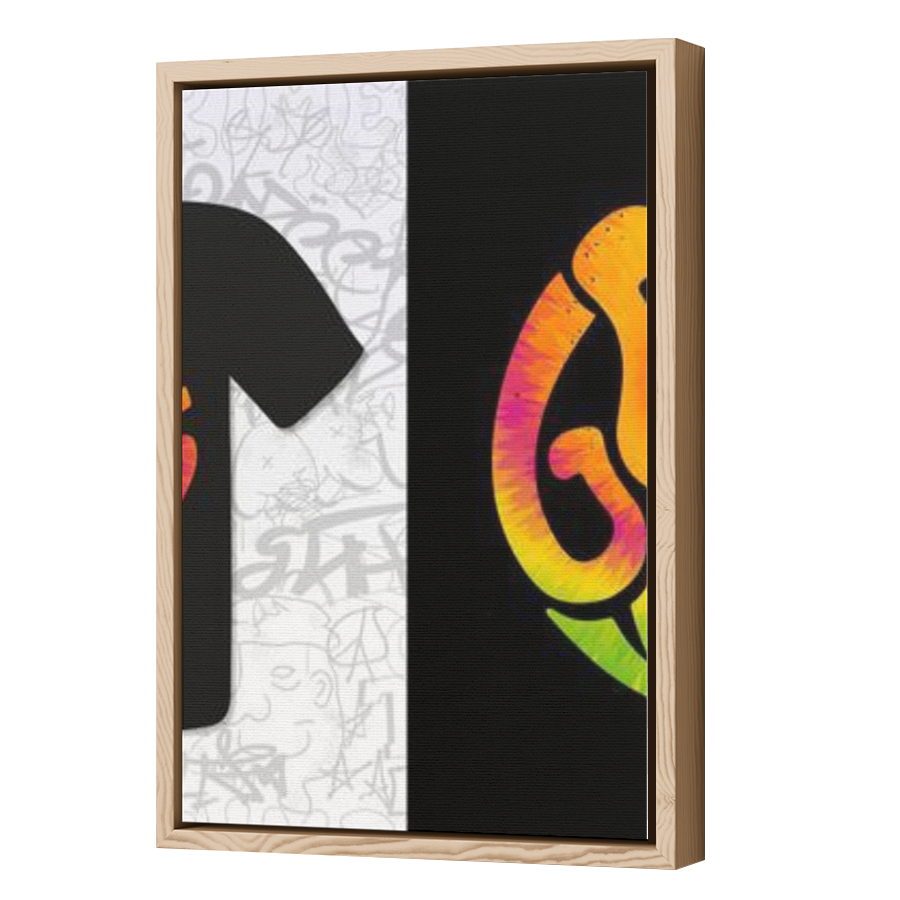 Thumbnail for Canvas - Wood Grain Floating Frame