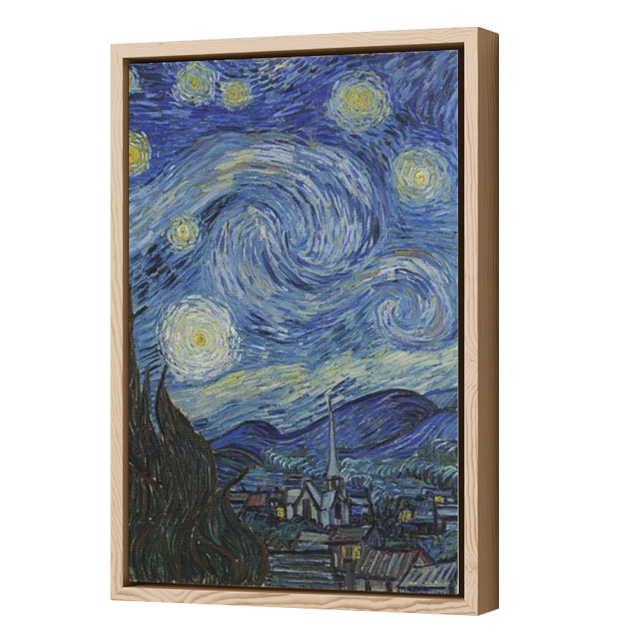 Thumbnail for Canvas - Wood Grain Floating Frame