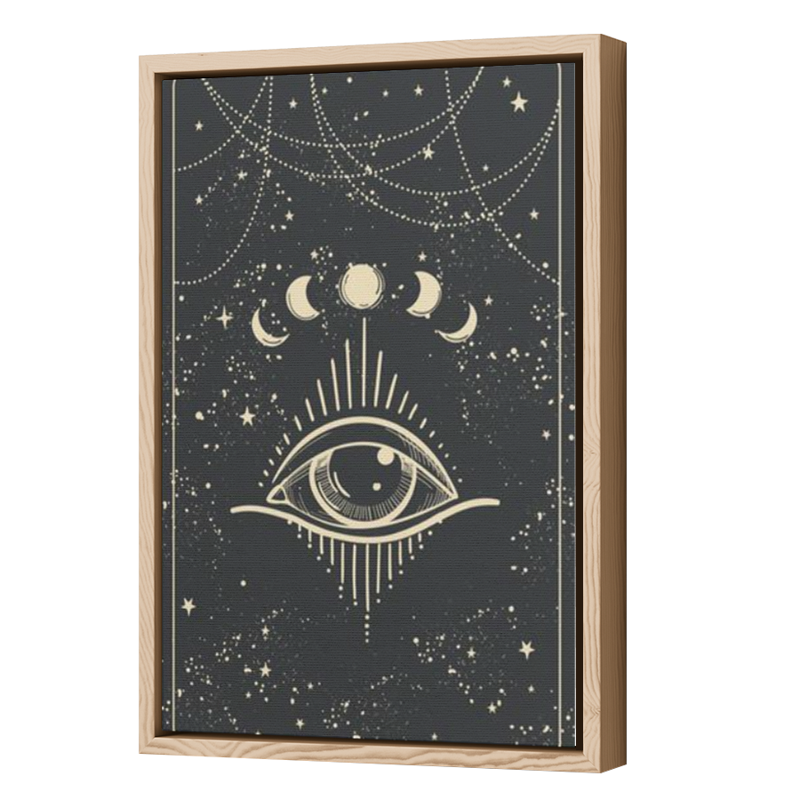 Thumbnail for Canvas - Wood Grain Floating Frame