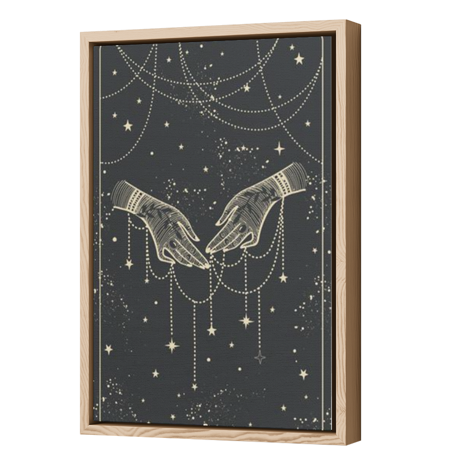 Thumbnail for Canvas - Wood Grain Floating Frame