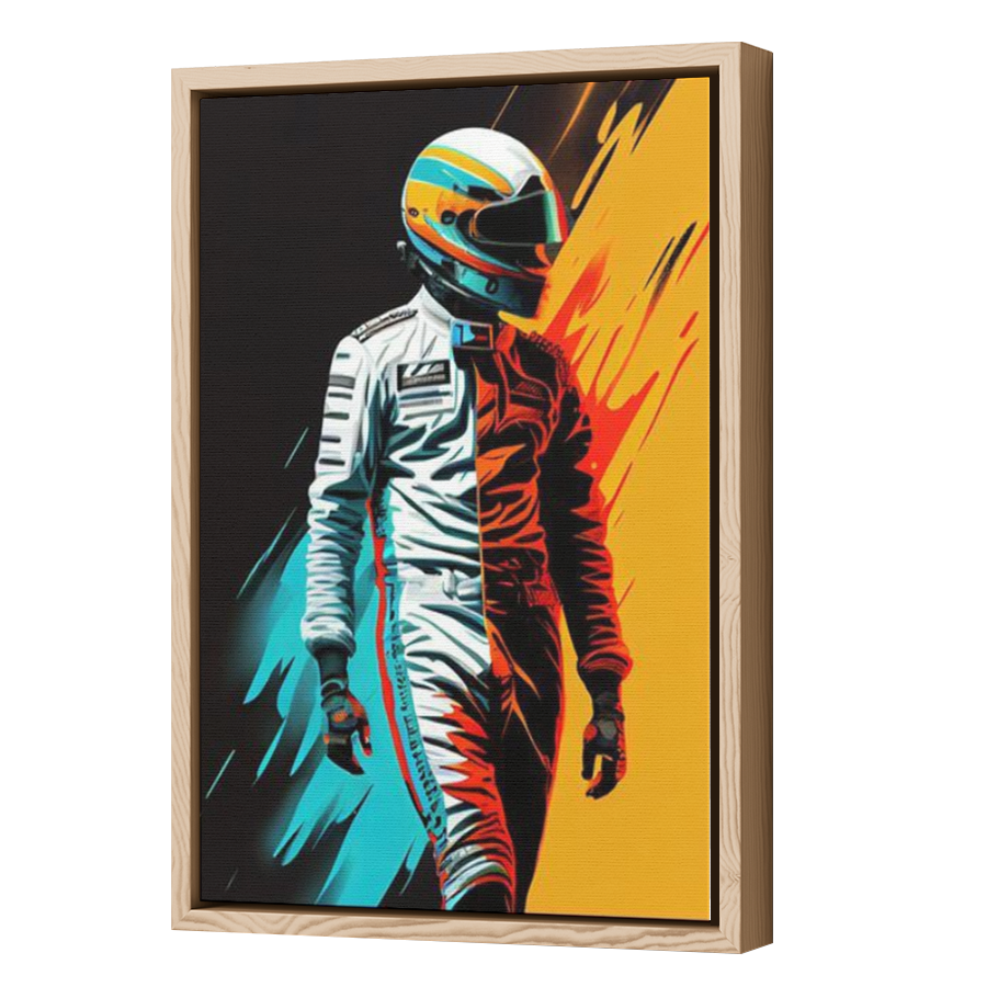 Thumbnail for Canvas - Wood Grain Floating Frame