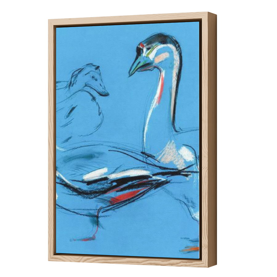 Thumbnail for Canvas - Wood Grain Floating Frame