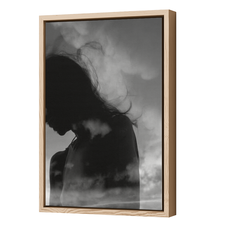 Thumbnail for Canvas - Wood Grain Floating Frame