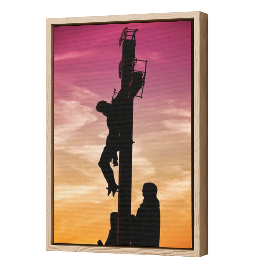 Thumbnail for Canvas - Wood Grain Floating Frame