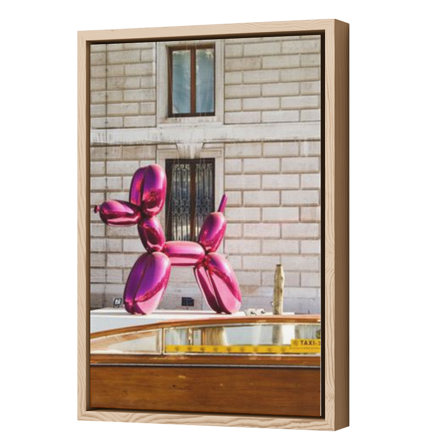 Thumbnail for Canvas - Wood Grain Floating Frame
