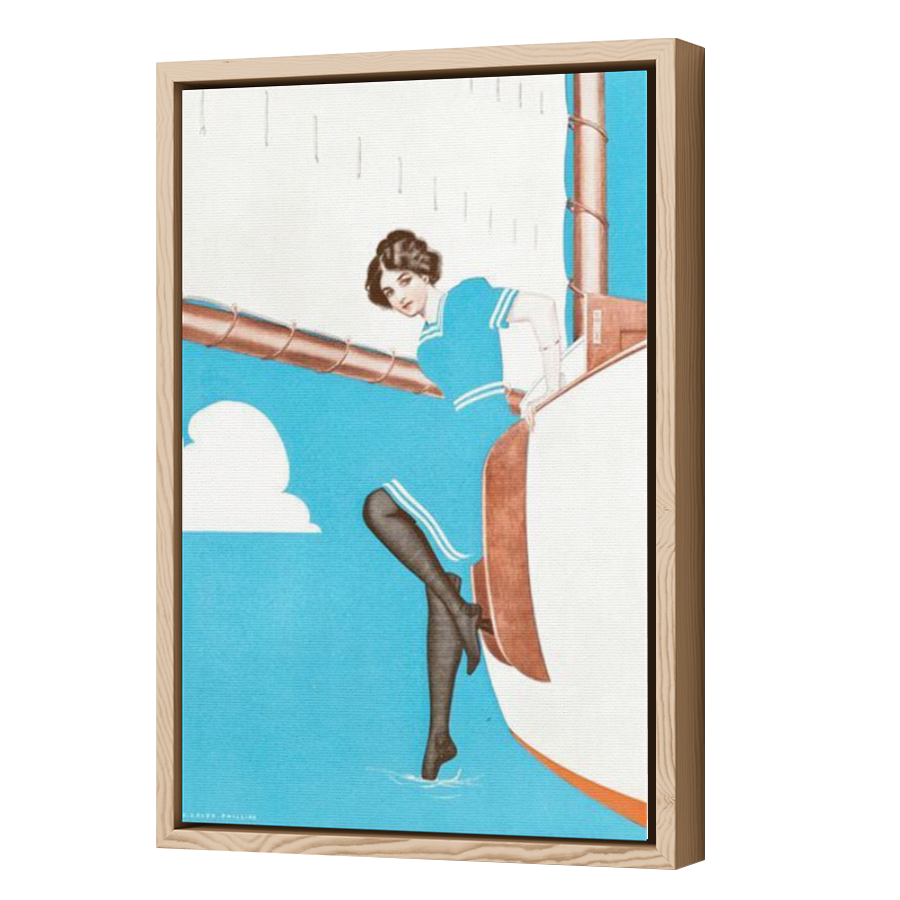Thumbnail for Canvas - Wood Grain Floating Frame