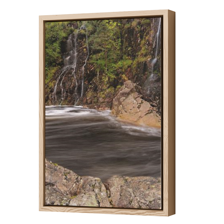 Thumbnail for Canvas - Wood Grain Floating Frame