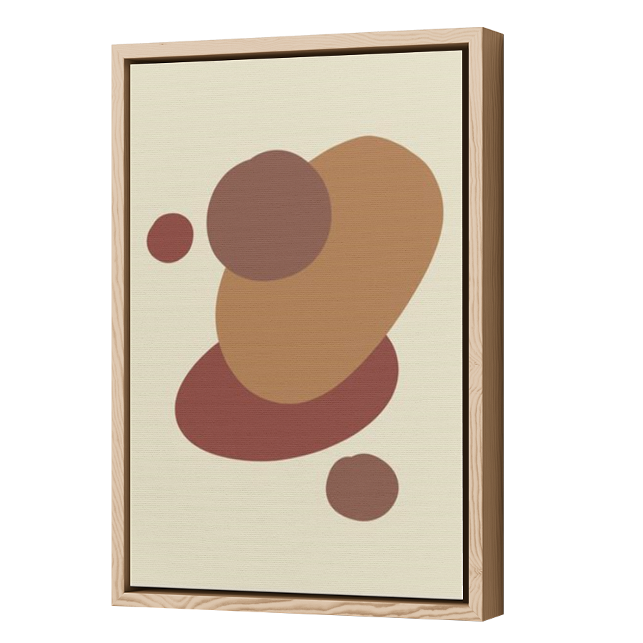 Thumbnail for Canvas - Wood Grain Floating Frame