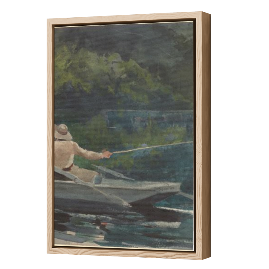 Thumbnail for Canvas - Wood Grain Floating Frame