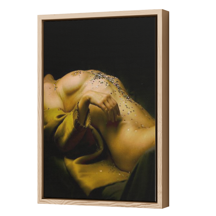 Thumbnail for Canvas - Wood Grain Floating Frame