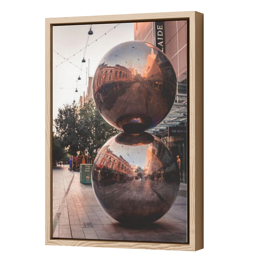 Thumbnail for Canvas - Wood Grain Floating Frame