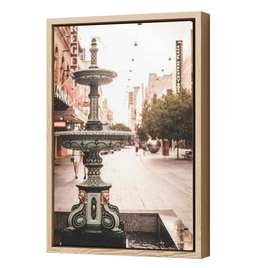 Thumbnail for Canvas - Wood Grain Floating Frame