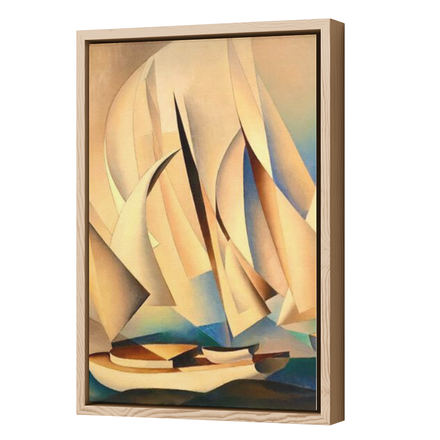 Thumbnail for Canvas - Wood Grain Floating Frame