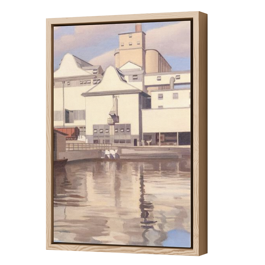 Thumbnail for Canvas - Wood Grain Floating Frame