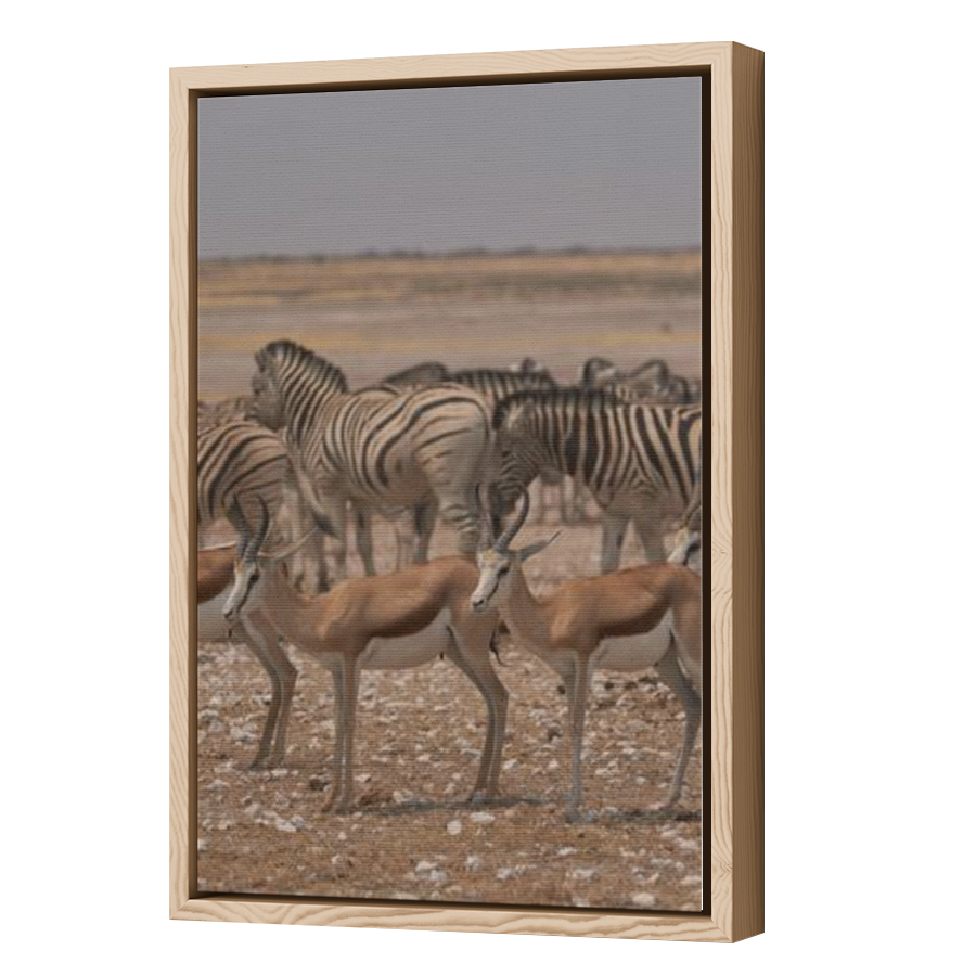 Thumbnail for Canvas - Wood Grain Floating Frame