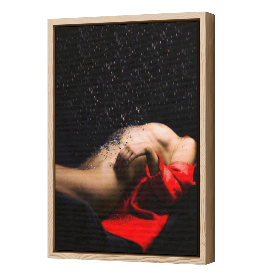 Thumbnail for Canvas - Wood Grain Floating Frame