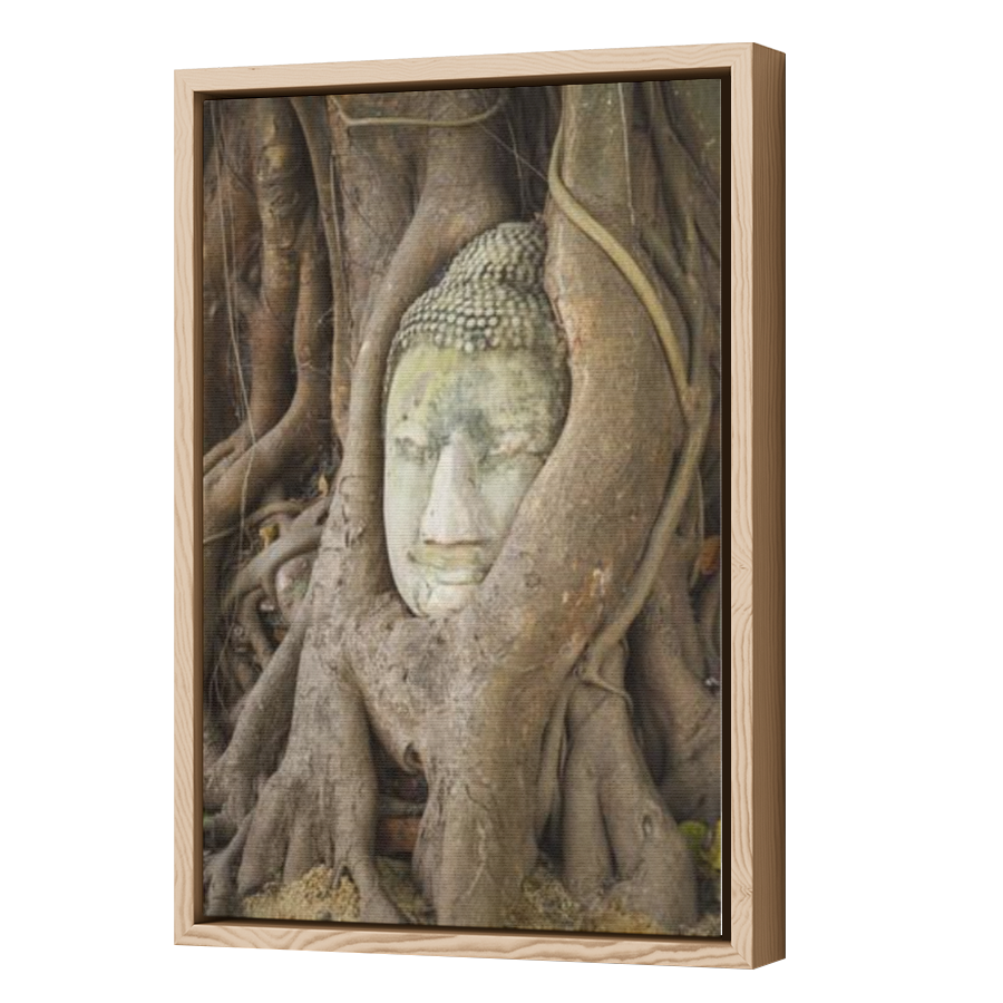 Thumbnail for Canvas - Wood Grain Floating Frame