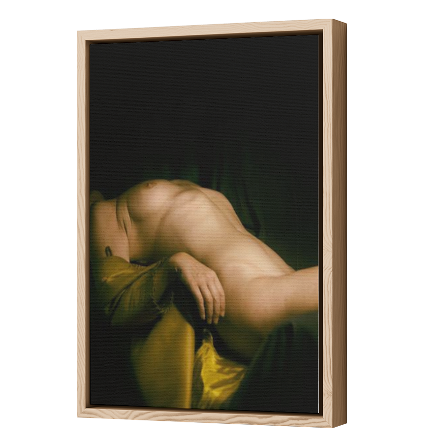 Thumbnail for Canvas - Wood Grain Floating Frame