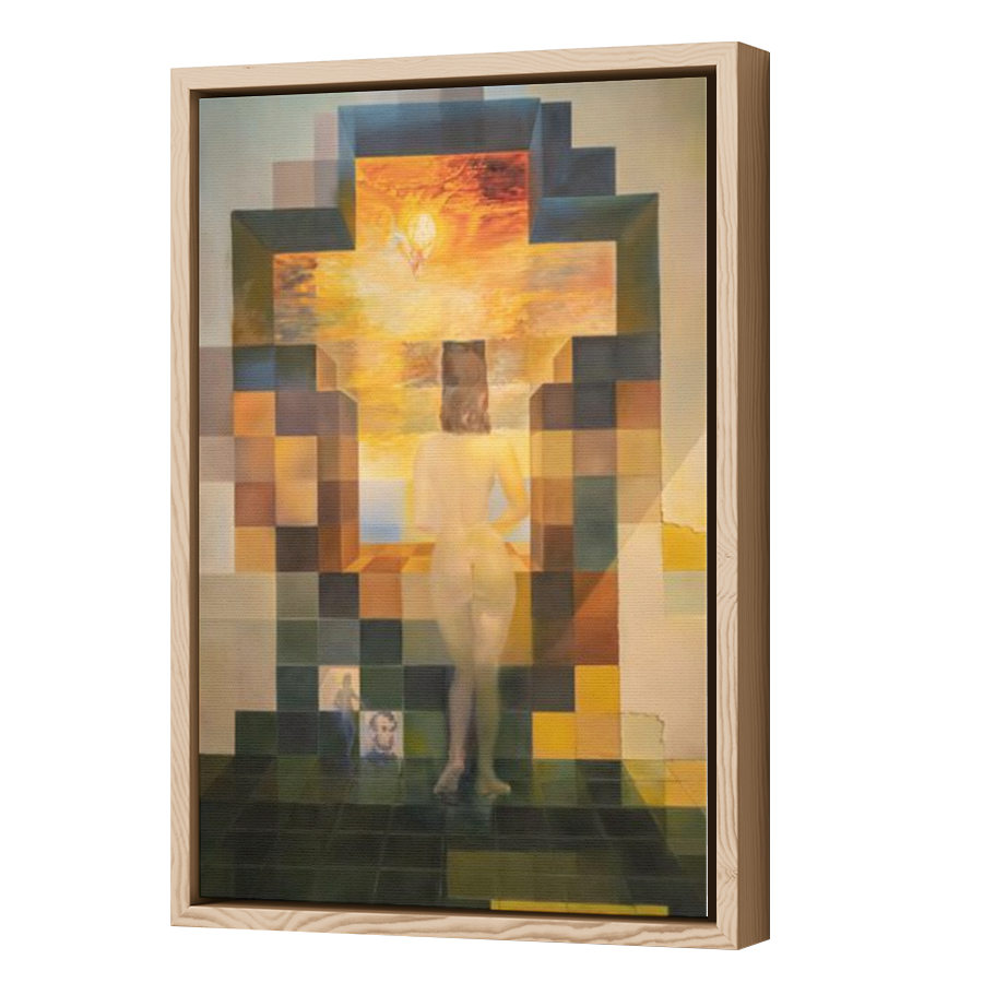 Thumbnail for Canvas - Wood Grain Floating Frame