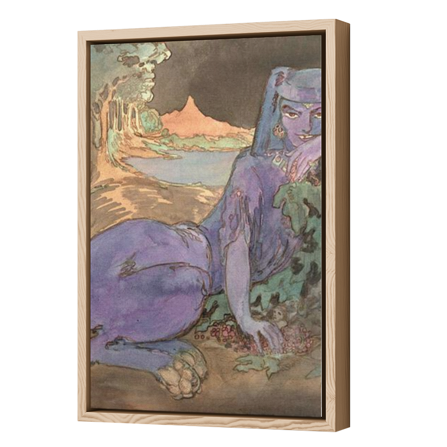 Thumbnail for Canvas - Wood Grain Floating Frame