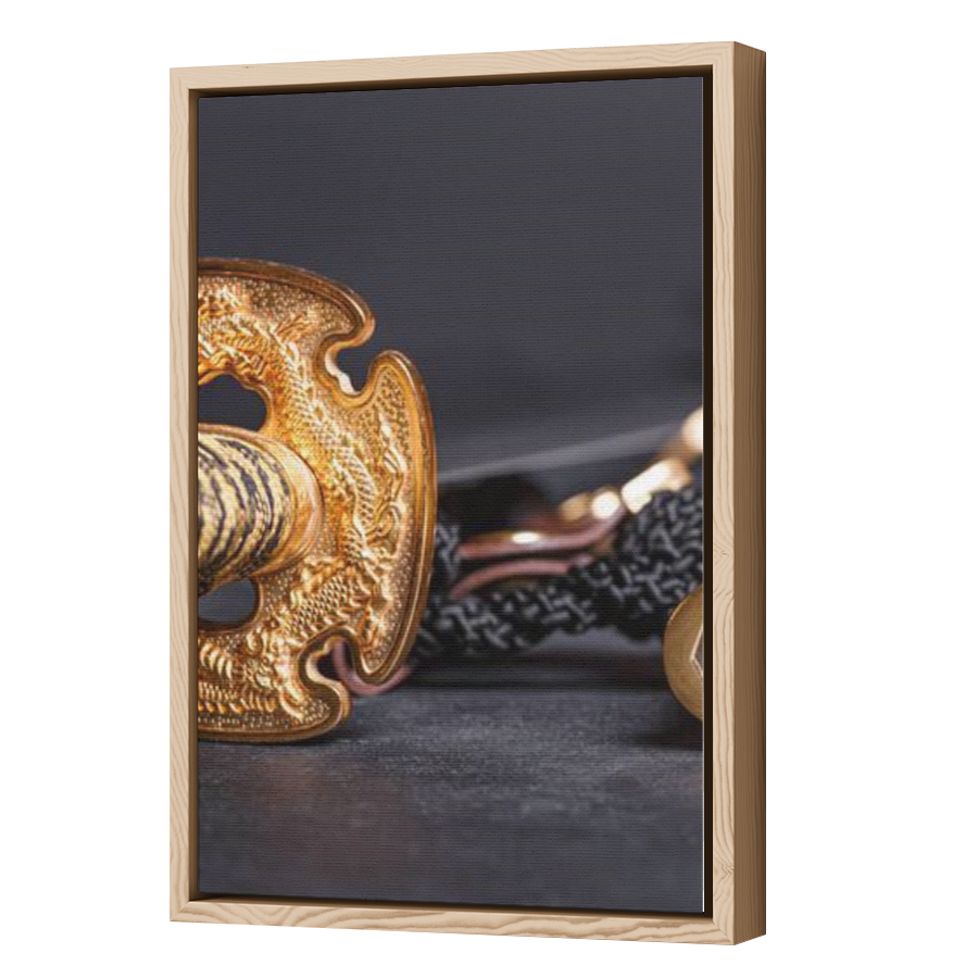 Thumbnail for Canvas - Wood Grain Floating Frame
