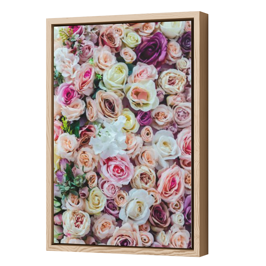 Thumbnail for Canvas - Wood Grain Floating Frame