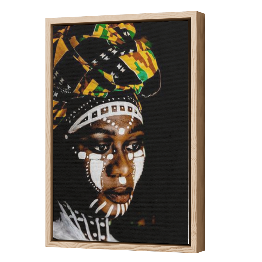 Thumbnail for Canvas - Wood Grain Floating Frame