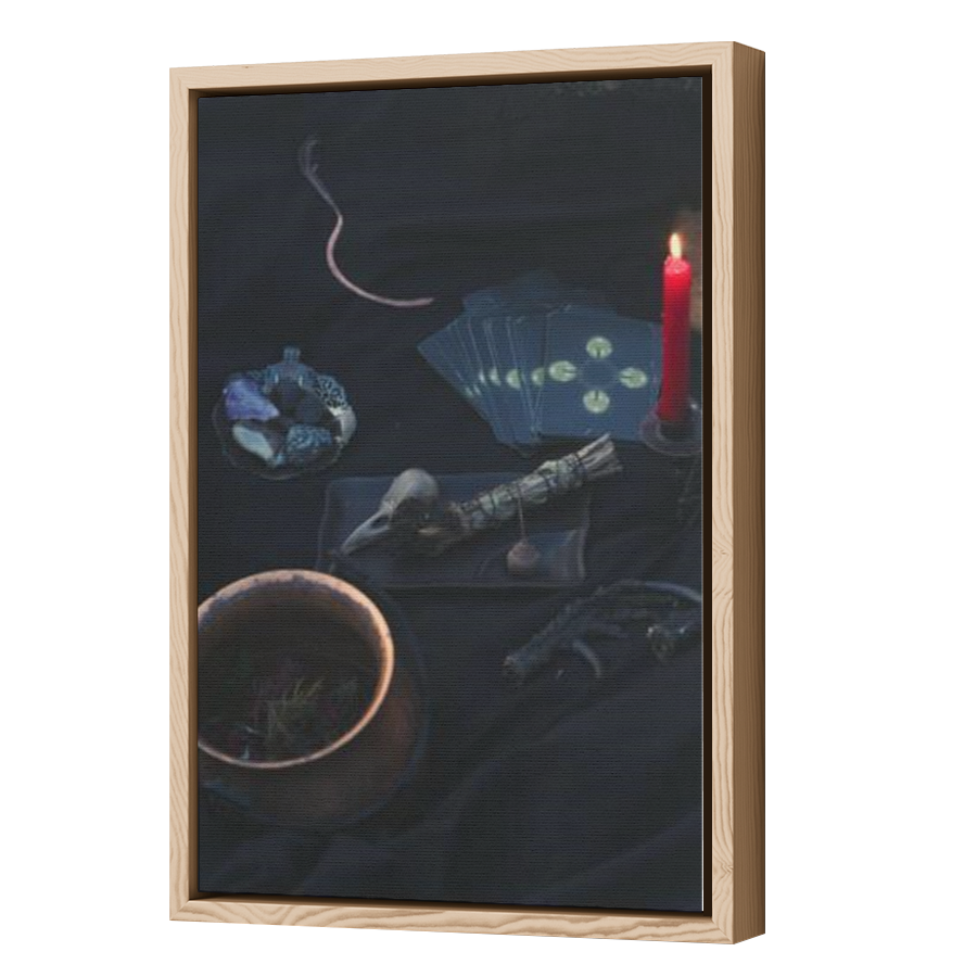 Thumbnail for Canvas - Wood Grain Floating Frame