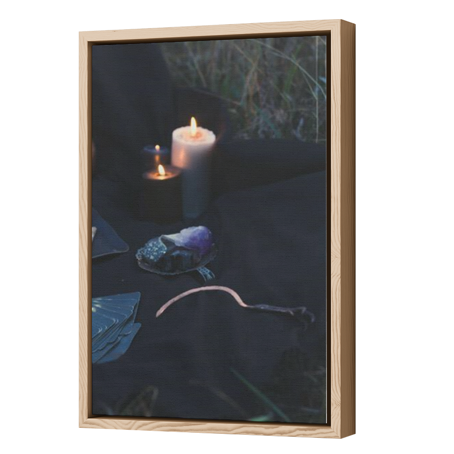 Thumbnail for Canvas - Wood Grain Floating Frame