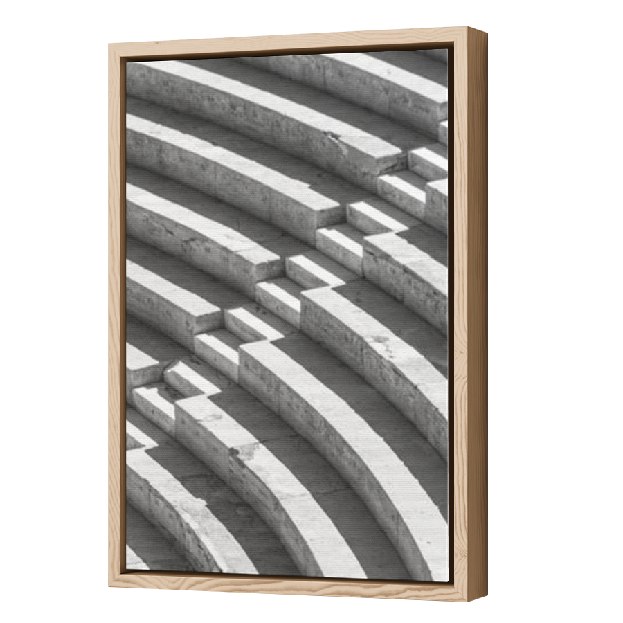 Thumbnail for Canvas - Wood Grain Floating Frame