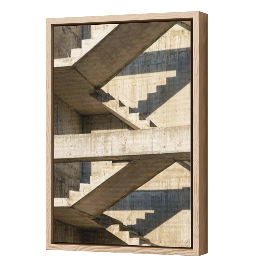 Thumbnail for Canvas - Wood Grain Floating Frame