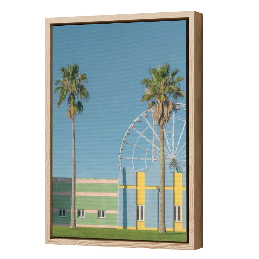 Thumbnail for Canvas - Wood Grain Floating Frame